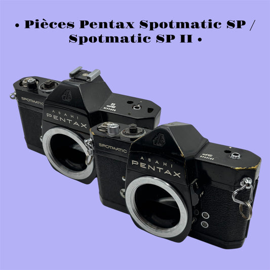 Pentax Spotmatic SP, SP II (black) / Pièces détachées